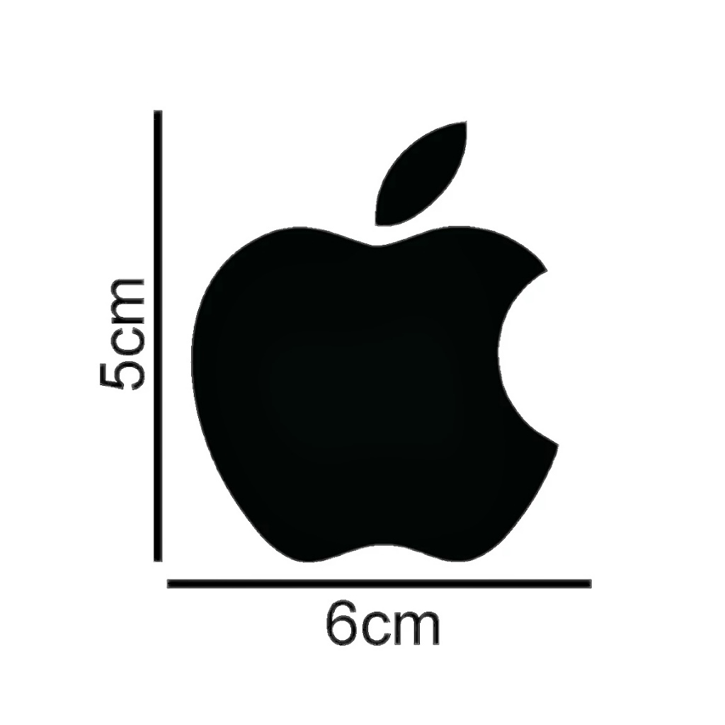 Um Adesivo Apple Maça 6x5cm  Diversas Cores Decoração Imac Iphone Ipad