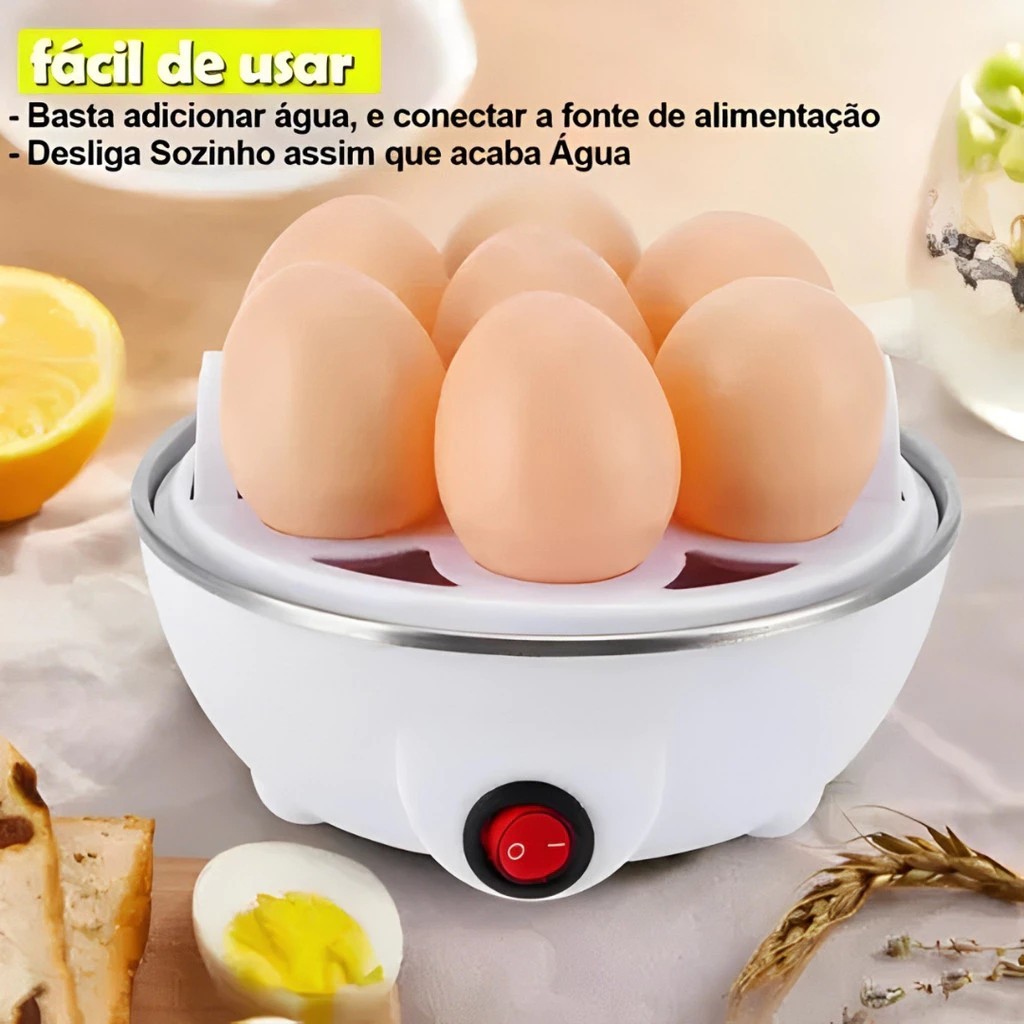 Cozedor De Ovos Portátil Elétrico Cozinha A Vapor 110v/220v
