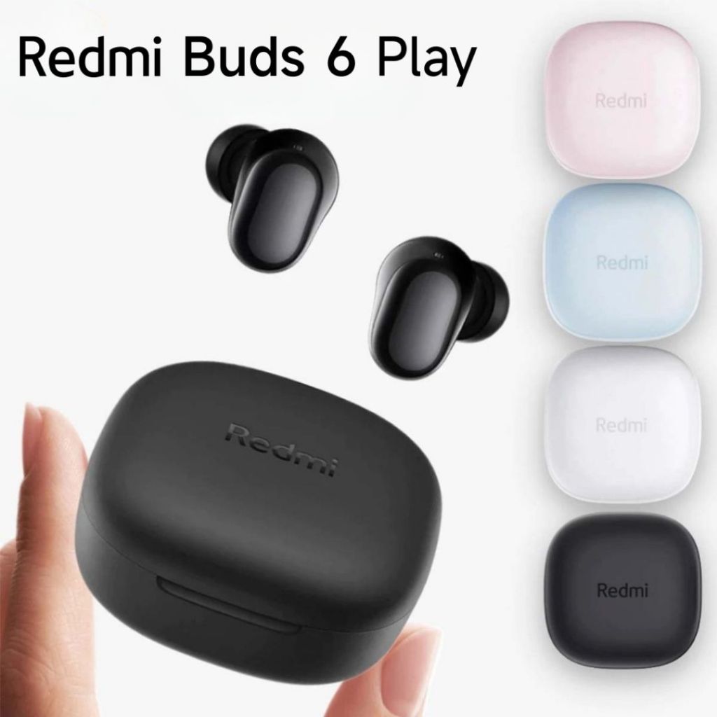 Fone de Ouvido Redmi Buds 6 Play Sem Fio Bluetooth 5.4 até 36h de Bateria Original
