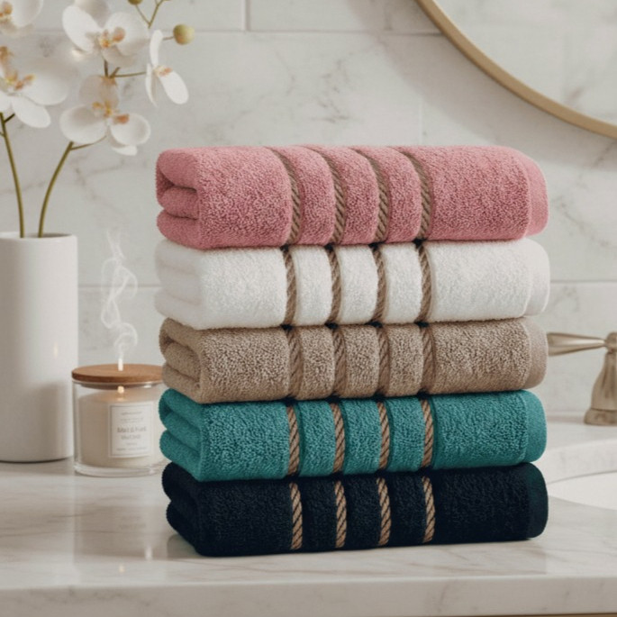 Kit 4 Toalha de Banho Grande Felpuda Macia Premium 100% Algodão 70x130cm