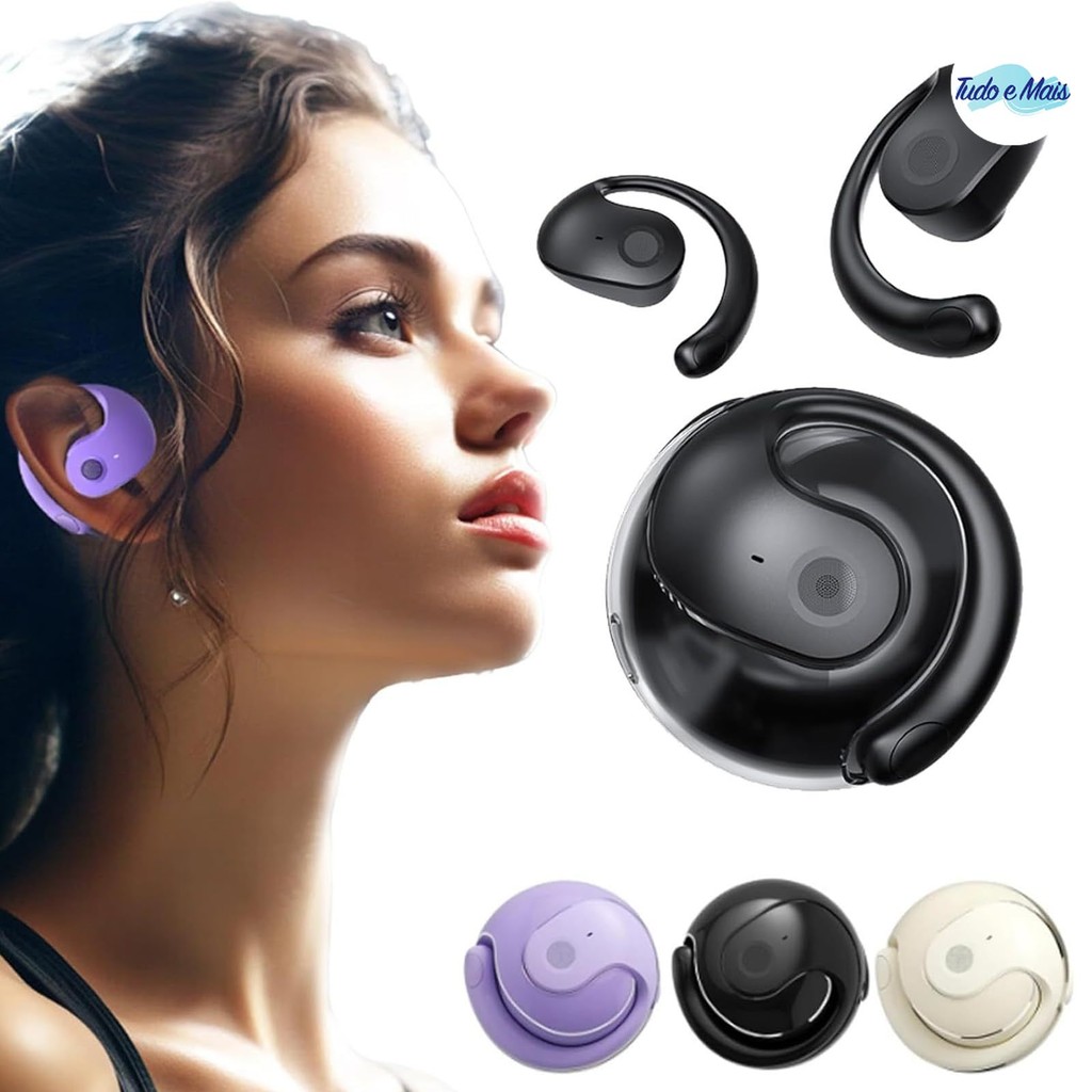 Ergonômico Fone de ouvido Bluetooth Sem fio TWS Anti-queda Suporte Orelha Pendurada