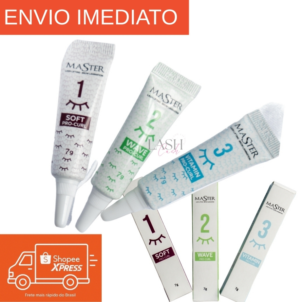 Kit Master Passo 1+ Passo 2 + Passo 3  7g Master Lashlifting Browlamination