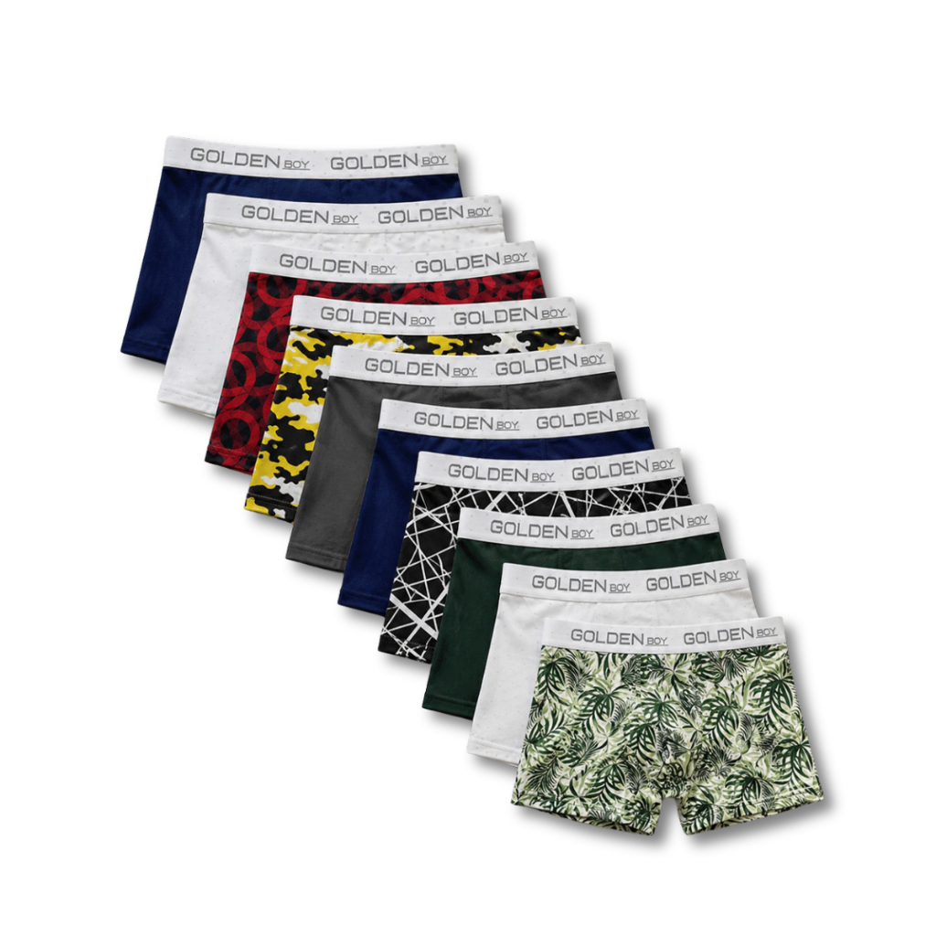 Kit 10, 5, 3 Cuecas Boxer Microfibra Masculina Adulto Forro 100% Algodão Confortável Dia a Dia