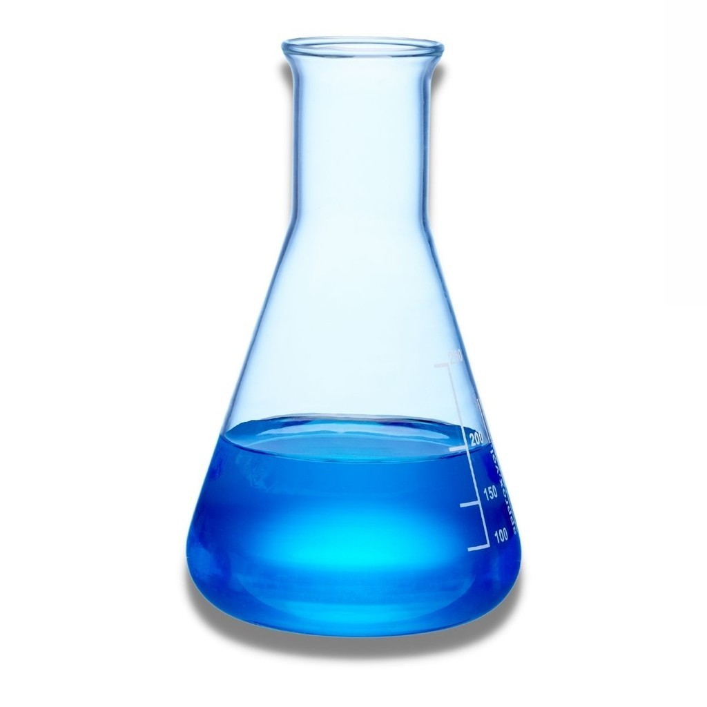 Frasco Erlenmeyer Boca Estreita Vidro Graduado - 2000ml