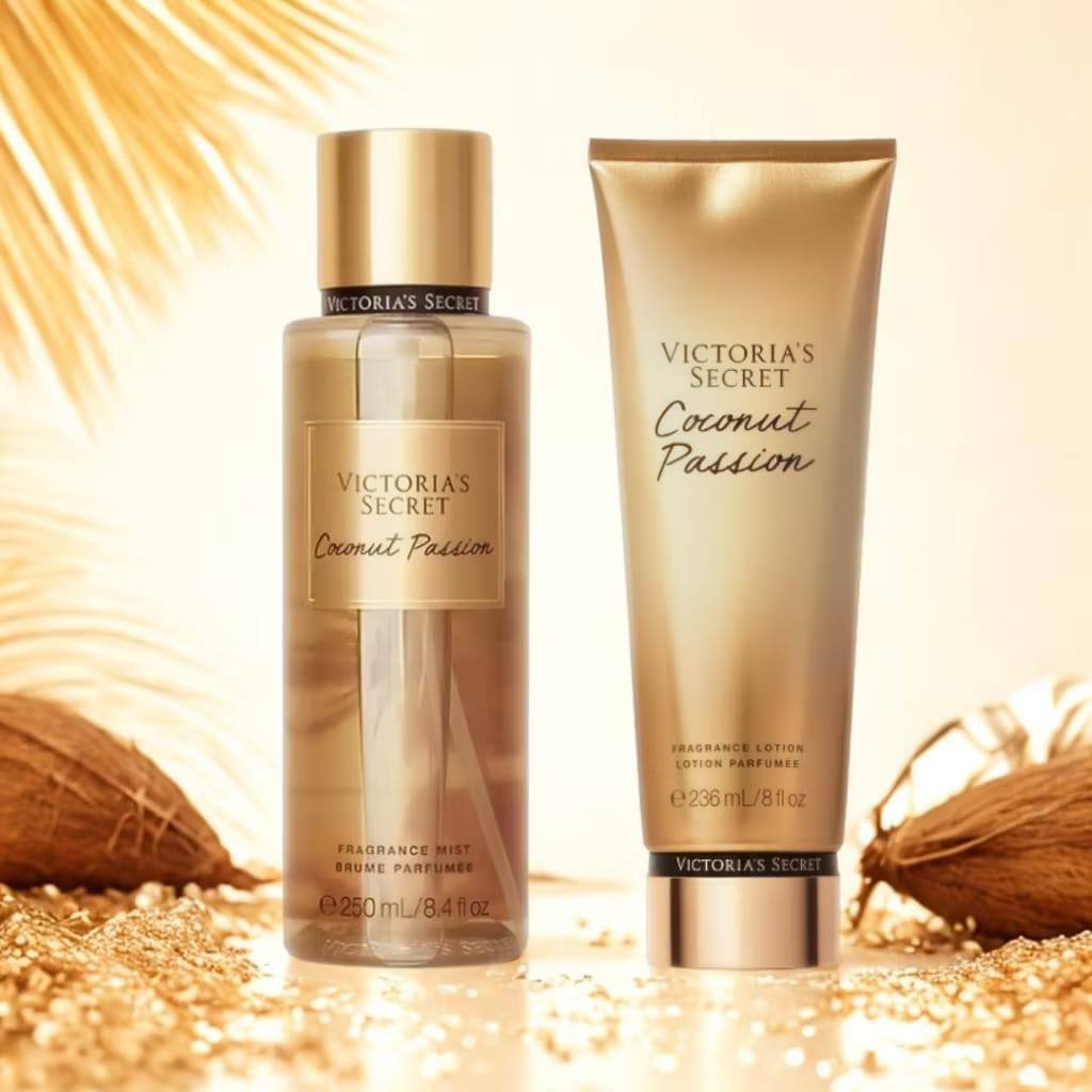 Kit Body Splash + Loção Hidratantee Coconut Passion Creme de HIdratação Perfume Corporal Inspiraçãoo