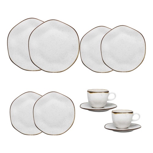 Conjunto De Jantar 10 Peças Ryo Maresia Oxford