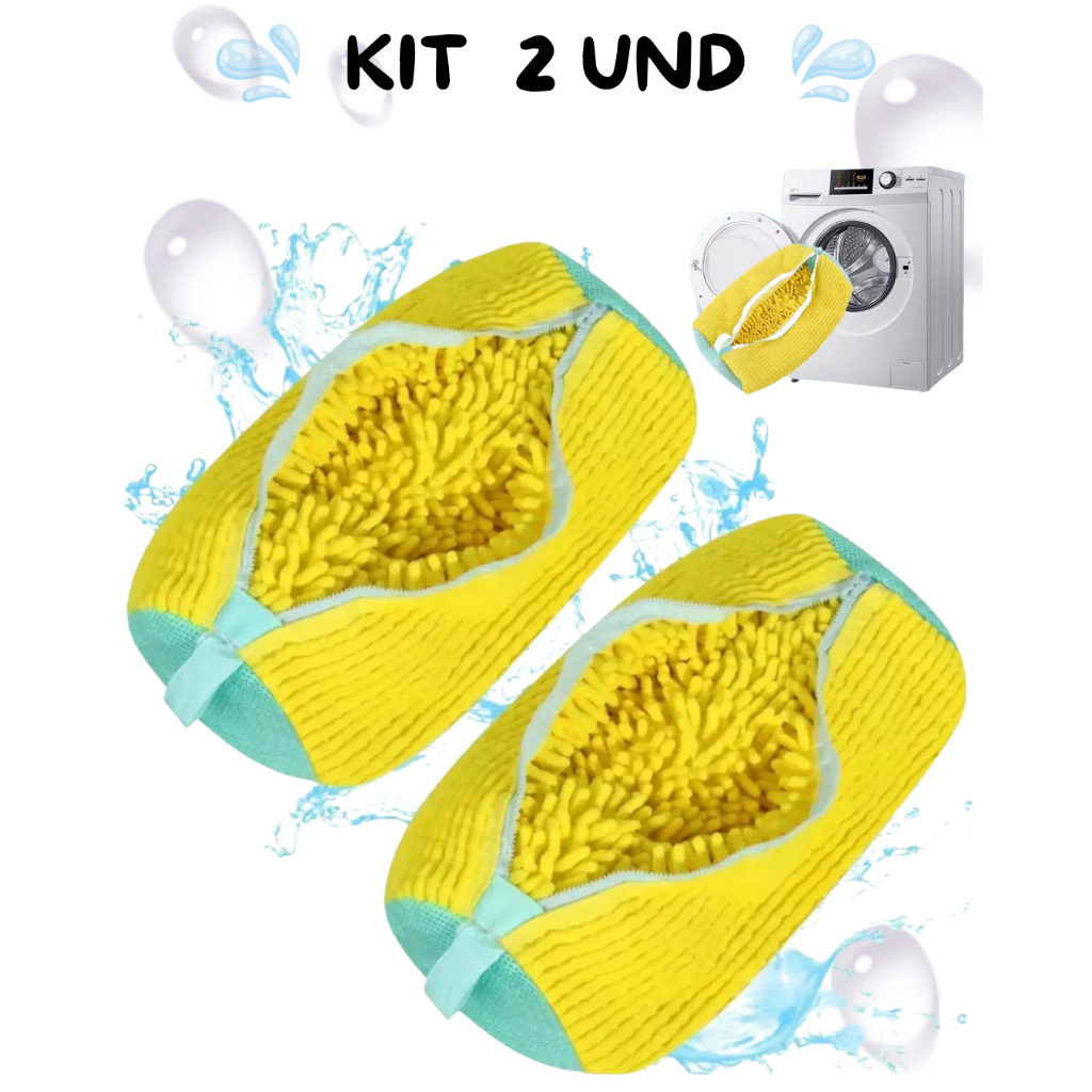 Kit 2 Unidades – Saco Protetor para Lavar Tênis na Máquina – Lavagem Segura e Prática