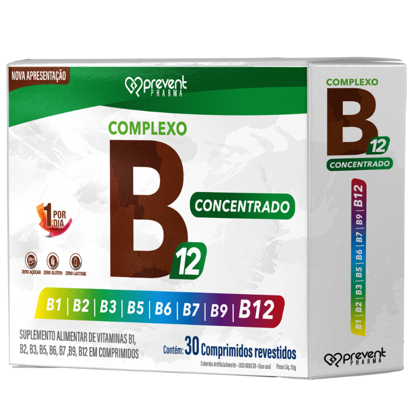 Complexo B12 Concentrada original - 30 comprimidos.