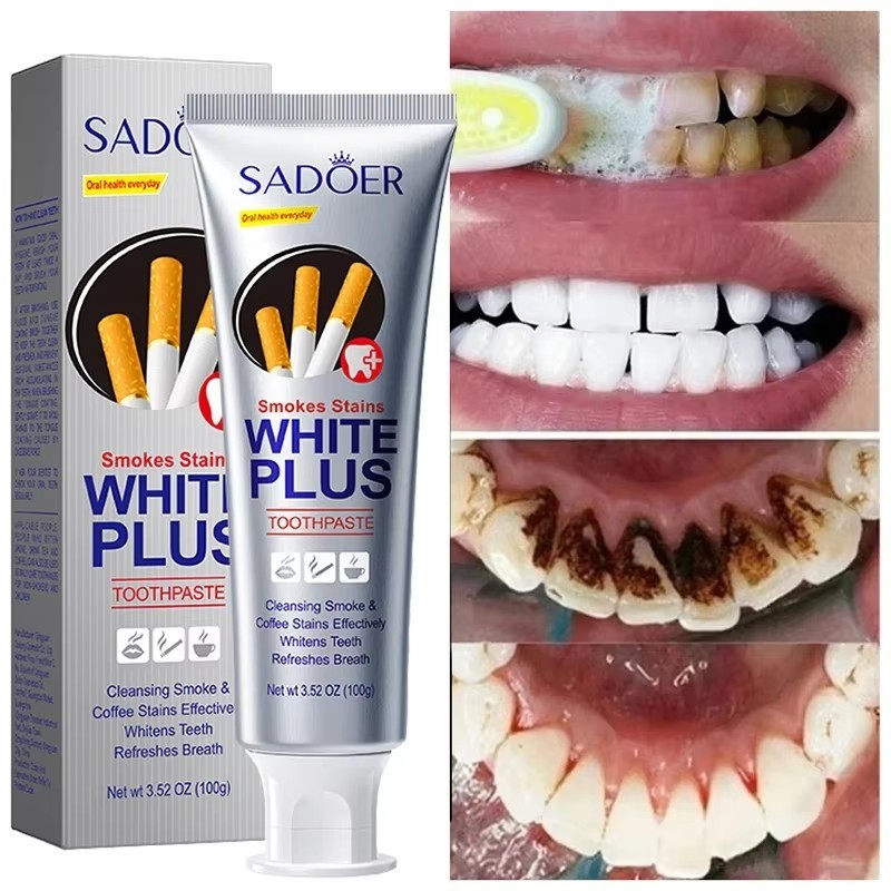 🔥Pasta de dente Remove manchas/manchas de café/manchas de chá limpeza profunda Oral