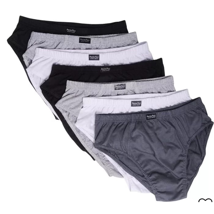 Kit 5,7 ou 10 Cueca Adulto Básica modelo tradicional comum - SLIP 100% Algodão