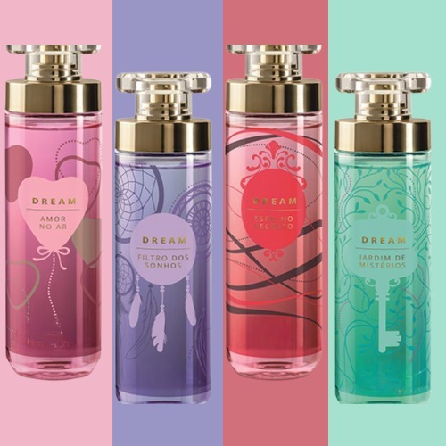 KIT 4 BODY SPLASH DREAM: Filtro dos Sonhos, Espelho Secreto, Jardim dos Mistérios e Amor no Ar.