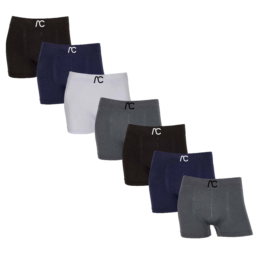 Kit 3 ou 7 cuecas boxer marca AC Microfibra Original