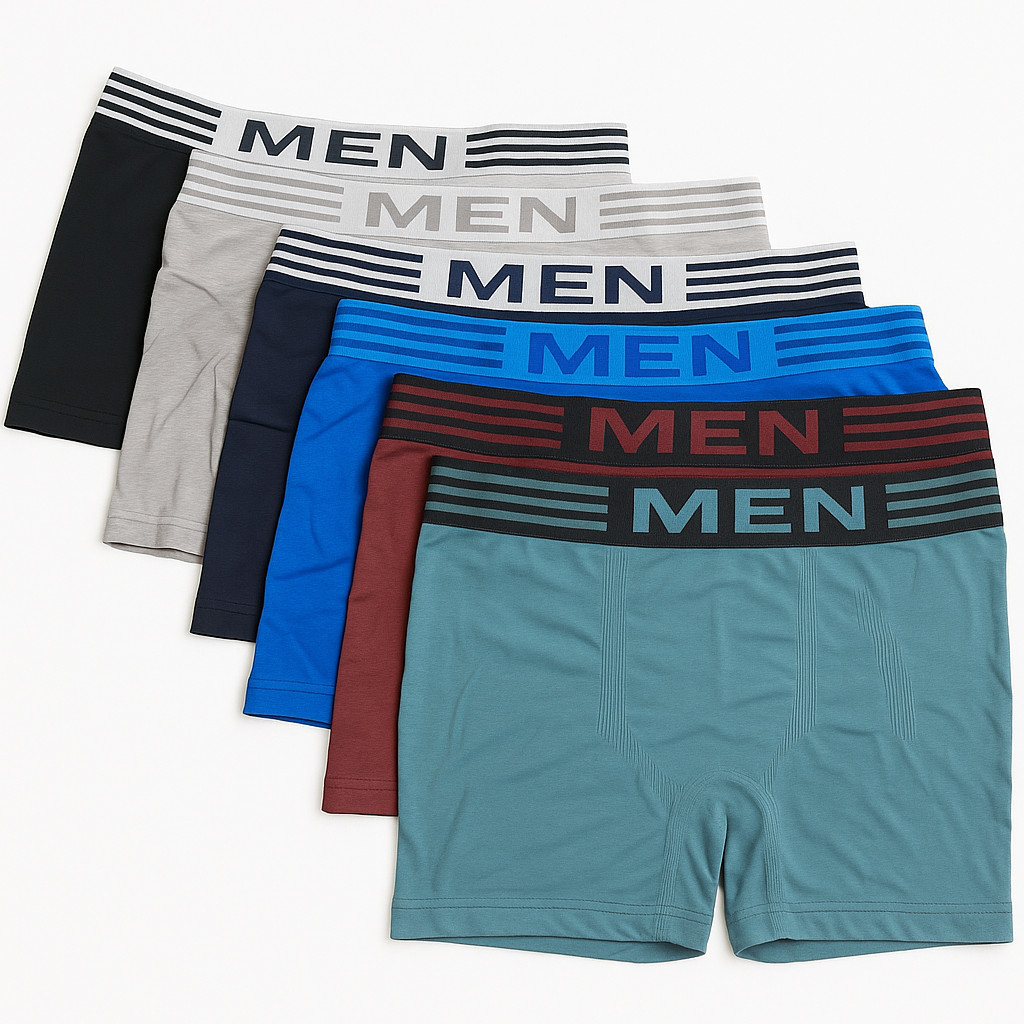 Kit Cuecas Boxers Masculina Adulto Microfibra Sem Costura Ótima Qualidade Premium Sortida Cueca Box