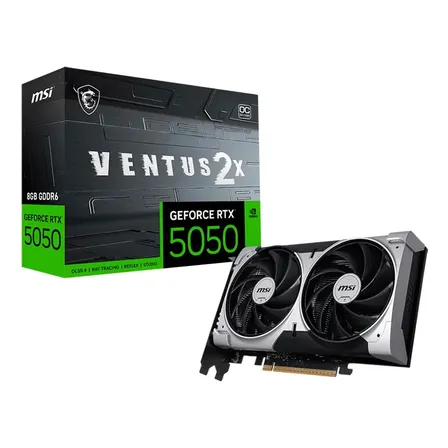 Placa de Vídeo MSI Nvidia GeForce RTX 5050 Ventus 2X OC 8GB GDDR6 128-bit