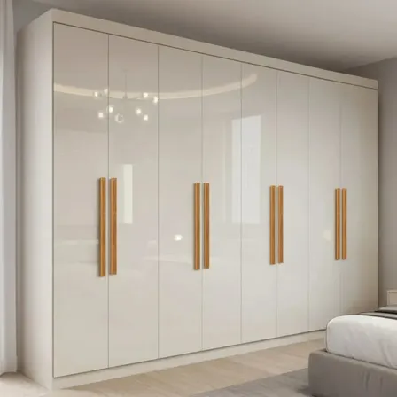 Guarda-Roupa Casal Paris 8 Portas 4 Gavetas Branco