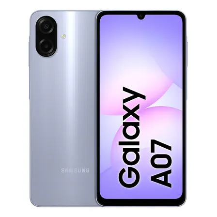 Celular Samsung Galaxy A07 256gb, 8gb, Câmera 50mp, Tela 6.7 , Proteção Ip54, Processador 6nm - Violeta