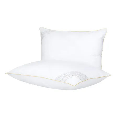 Kit Travesseiro 50x70cm Buddemeyer Toque de Pluma Algodão Branco 2 peças