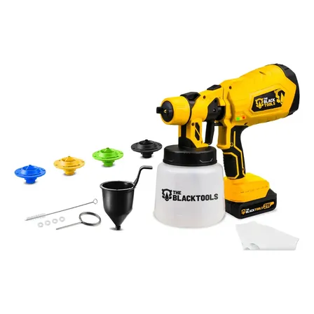 Pistola De Pintura Portátil The Black Tools Tpp21a Amarelo E Preto 127/220v