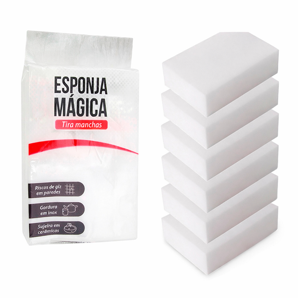 Ate 50 Esponja Mágica de Melamina Importada Bucha Limpa Pesado