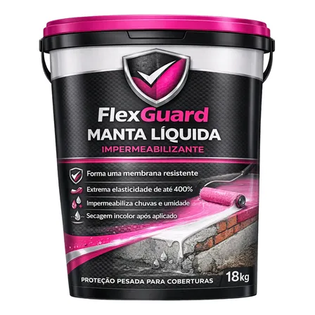 Manta Líquida 18kg Para Laje, Telhado E Parede Externa
