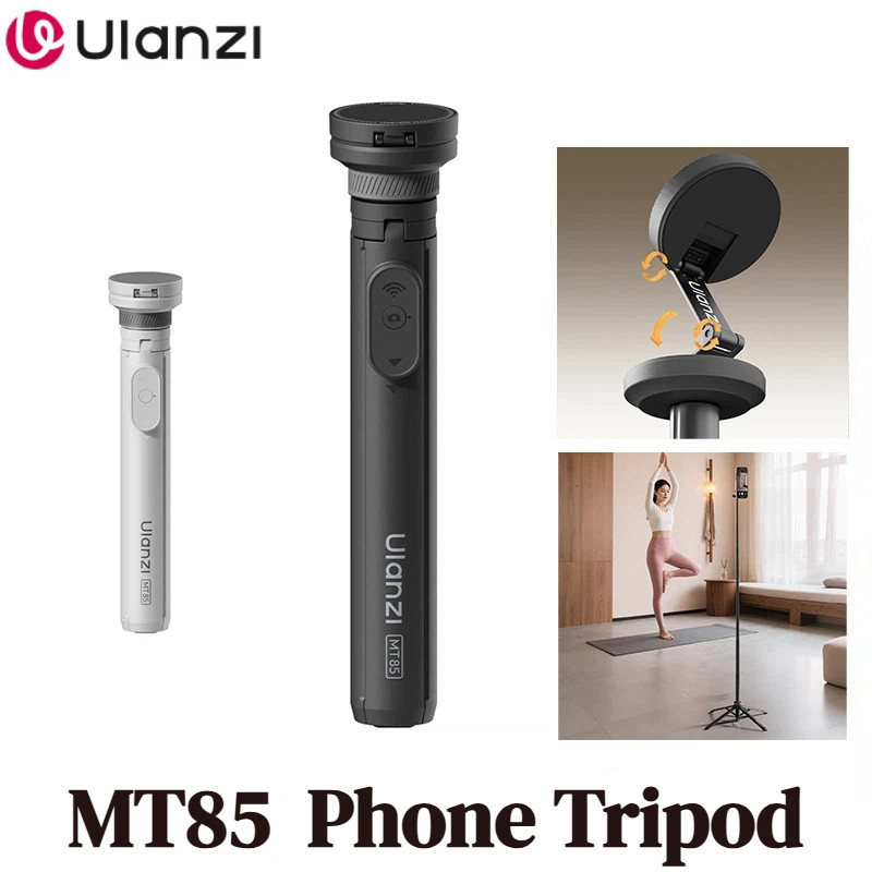 Ulanzi MT85 Magsafe Tripé Automático Para Telefone Com Ímã De Lado Duplo Controle Sem Fio Viagens Selfie Stick