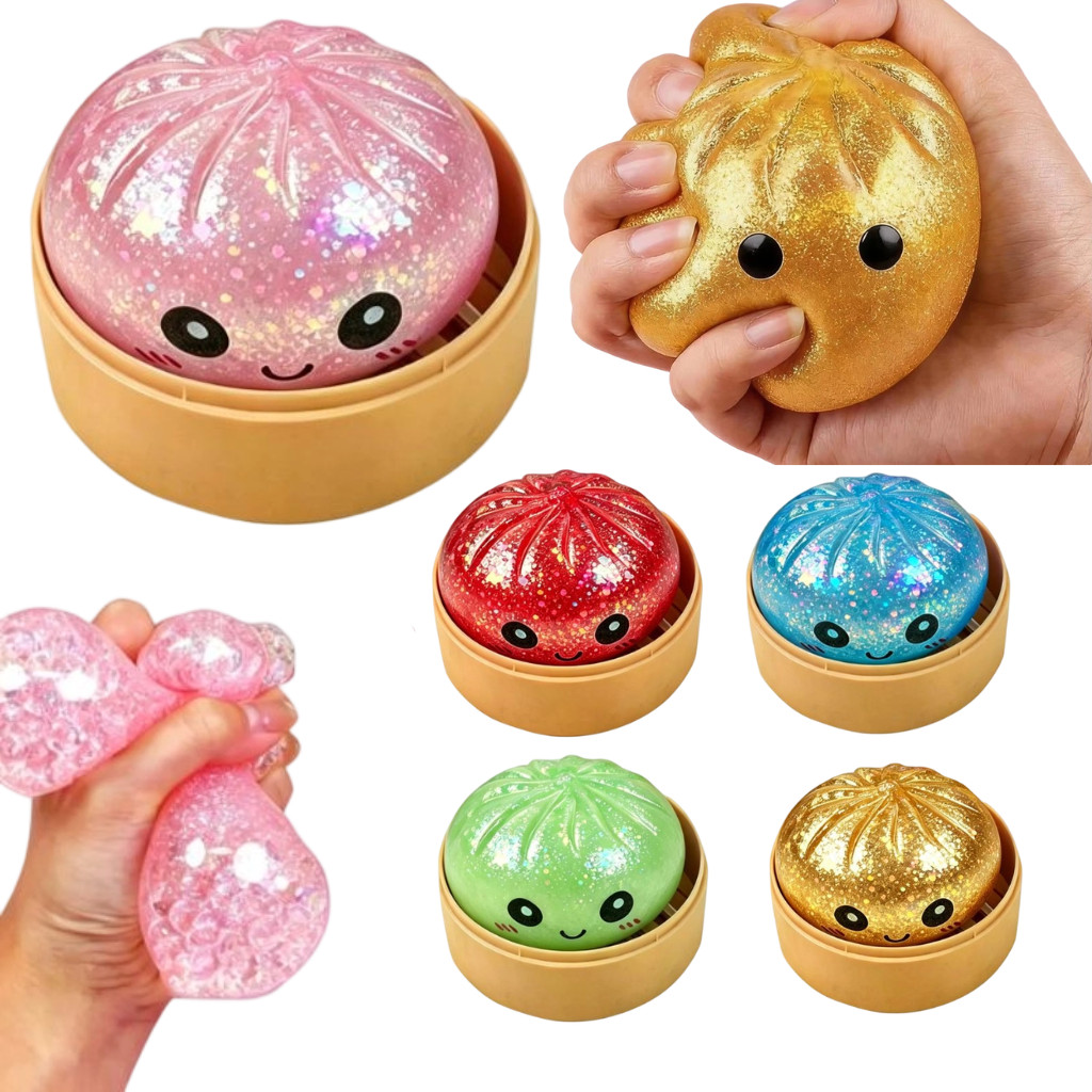 Bola De Aperto De Pão De Ouro Colorida Fofa De 5.5 Cm , Brinquedo Mole De Alívio De Estresse Para Crianças E Adultos , C