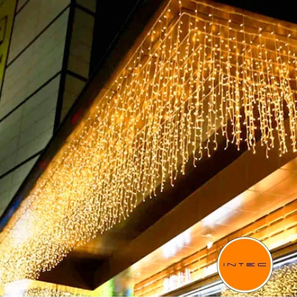 Cascata 200 Led's 220v/110v 8 Funções ou Fixo 5 M Luzes para Natal