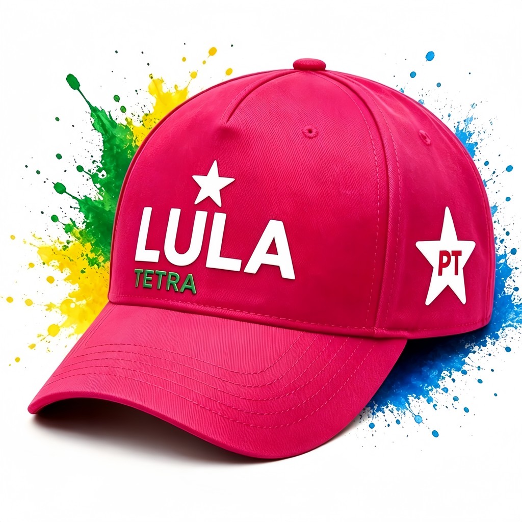 Boné Lula Casual Temático Ajustável DTF impressos Presente
