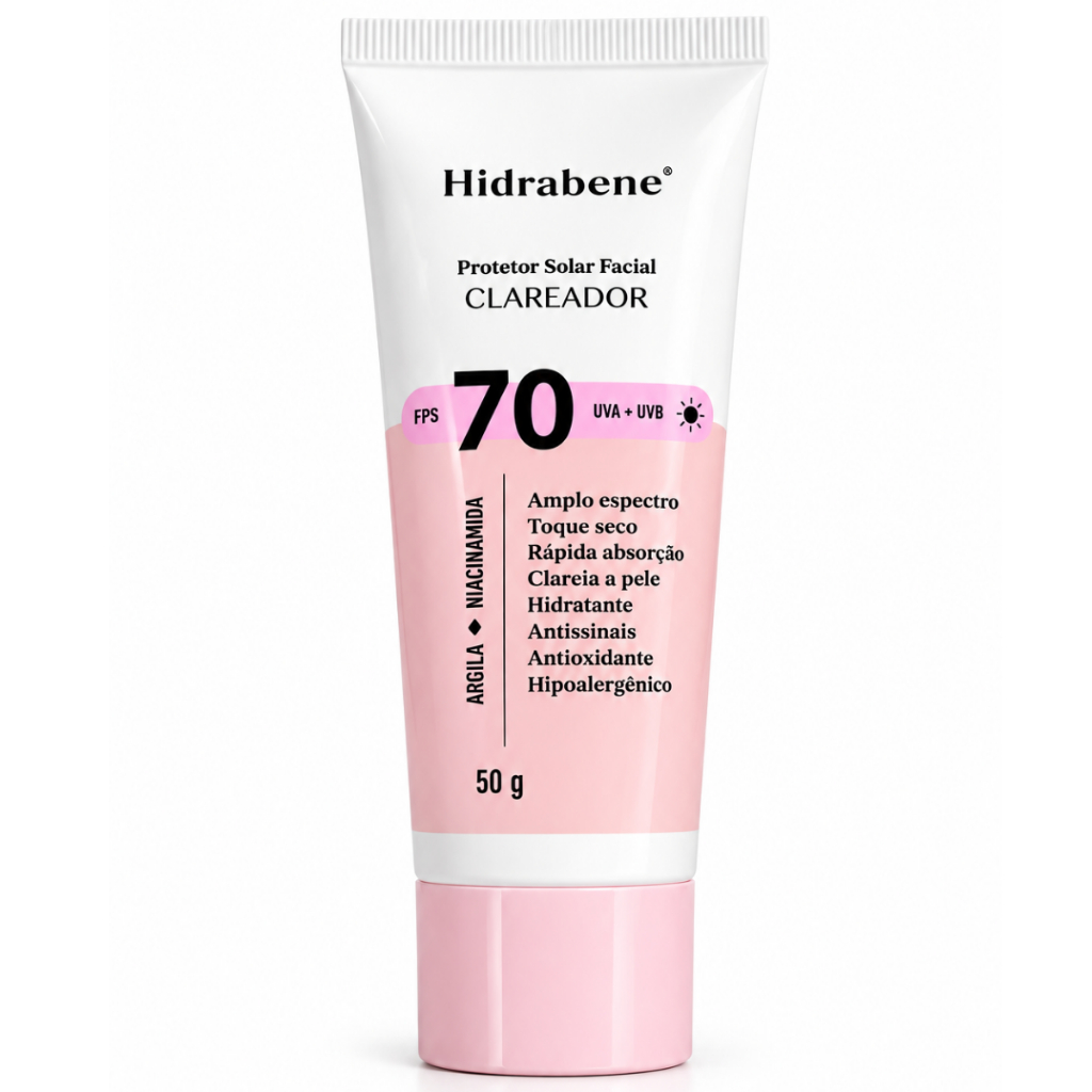 Hidrabene Protetor Solar Clareador Facial 70 FPS
