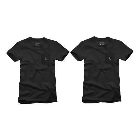 Kit 2 Camisetas Bolso Cb Pica-pau Xadrez Reserva