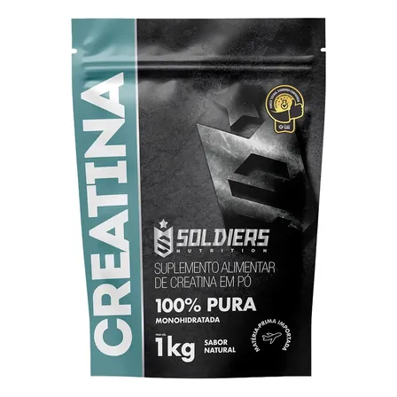 Creatina Soldiers Nutrition em pó Sem sabor x 1kg