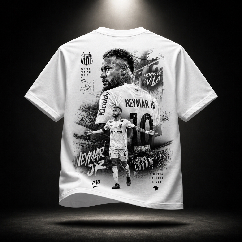 Camiseta Masculina Unissex Neymar Brasil 100% Algodão Premium Star Exclusivo