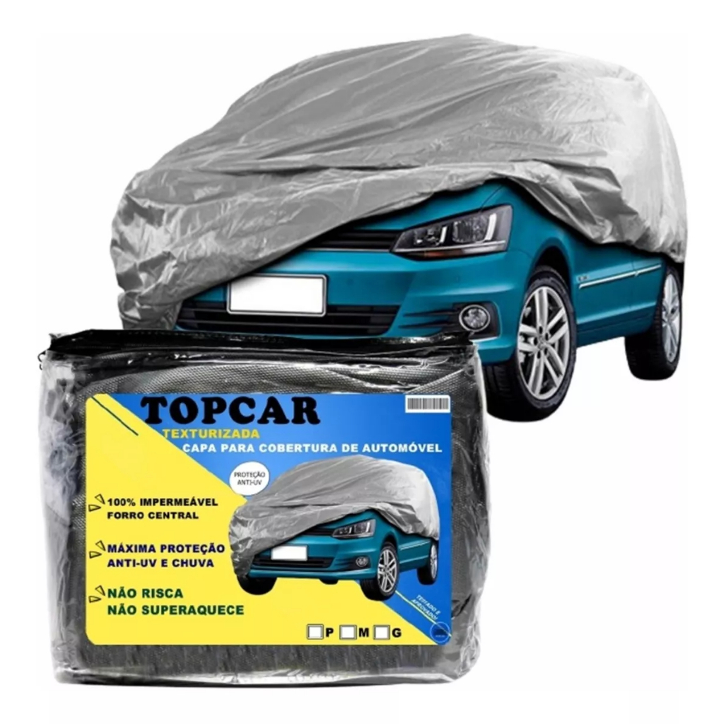 Capa Pra Cobrir Carro Impermeável Forro Proteção Sol Chuva Gol Celta HB20 Classic Civic Corolla
