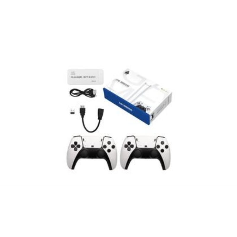 Game M15 Pro HD +20.000 Jogos +2 Controles Sem Fio Branco